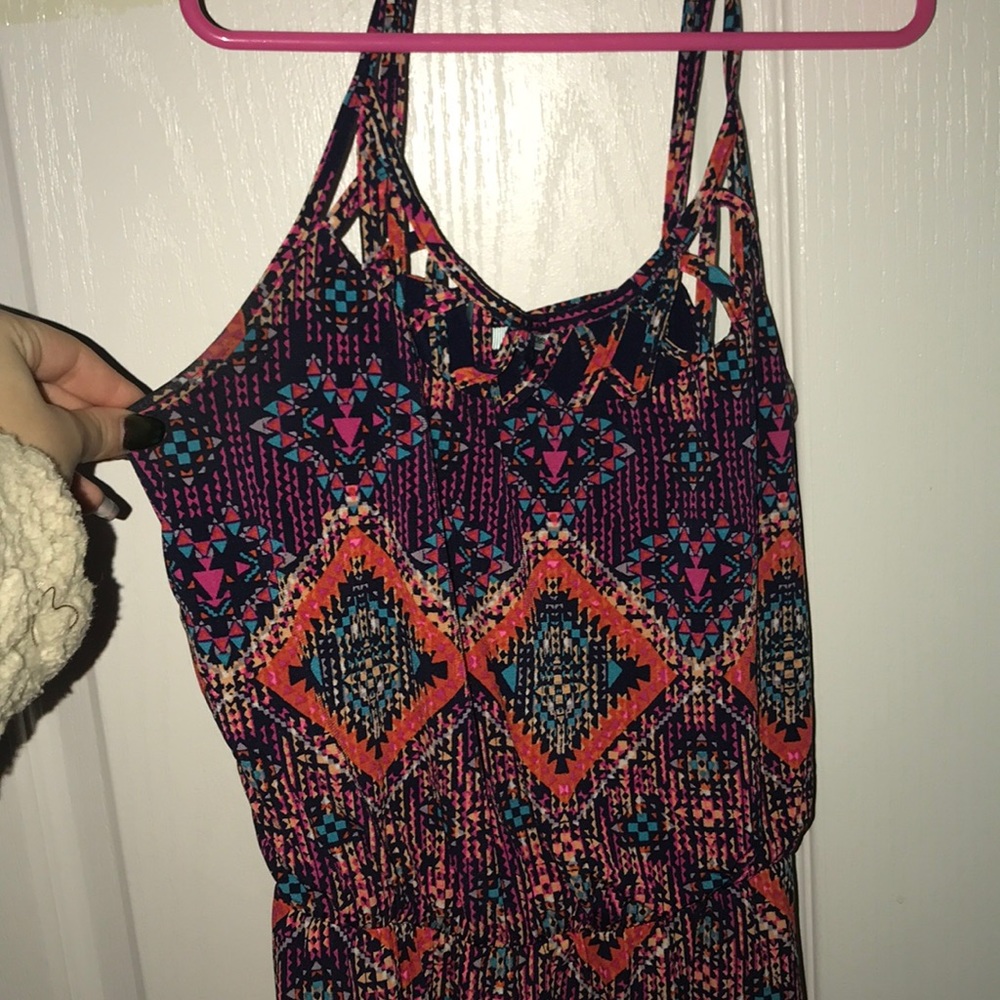 Cross back dress
